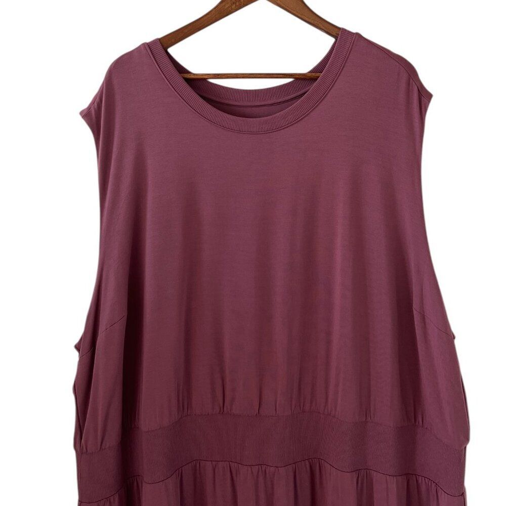 Athleta NEW Santorini Cinch Dress In Mauve Rose Size 3X - Picture 4 of 15